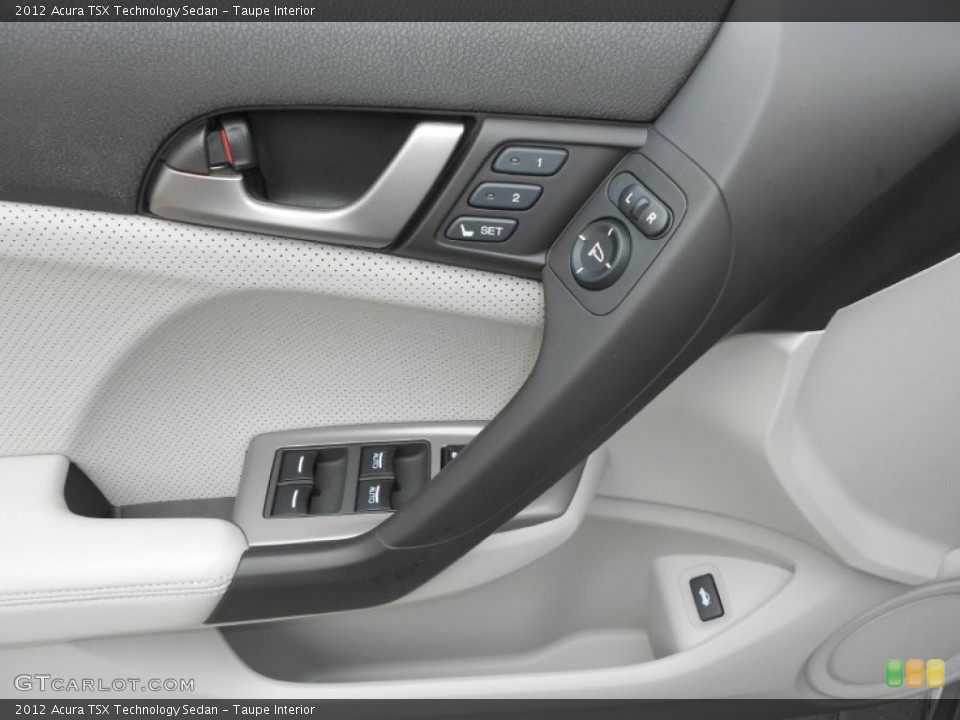 Taupe Interior Controls for the 2012 Acura TSX Technology Sedan #68261473