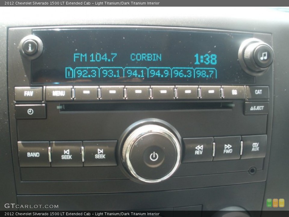 Light Titanium/Dark Titanium Interior Audio System for the 2012 Chevrolet Silverado 1500 LT Extended Cab #68261974