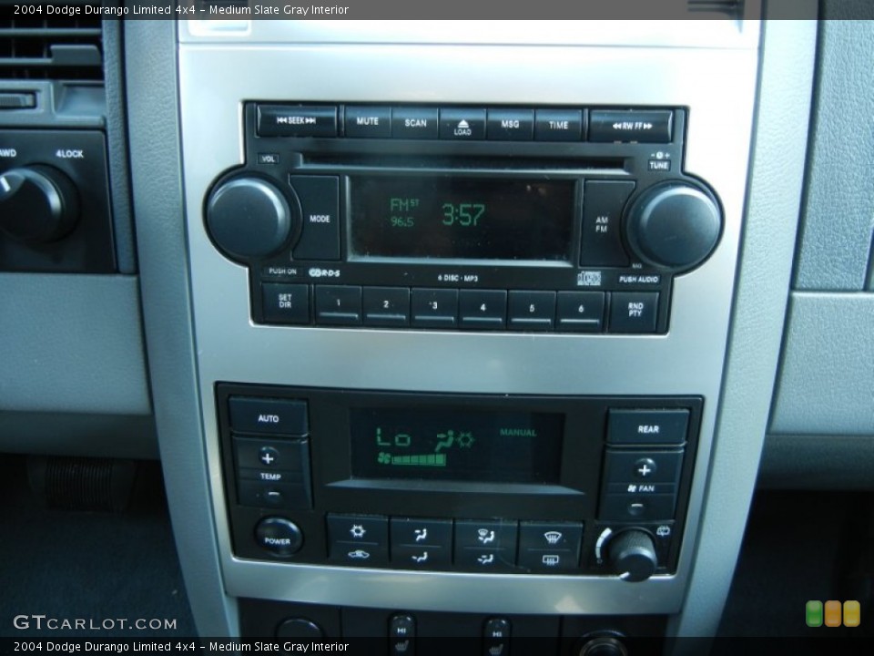 Medium Slate Gray Interior Controls for the 2004 Dodge Durango Limited 4x4 #68263084