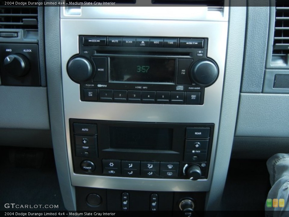 Medium Slate Gray Interior Controls for the 2004 Dodge Durango Limited 4x4 #68263093