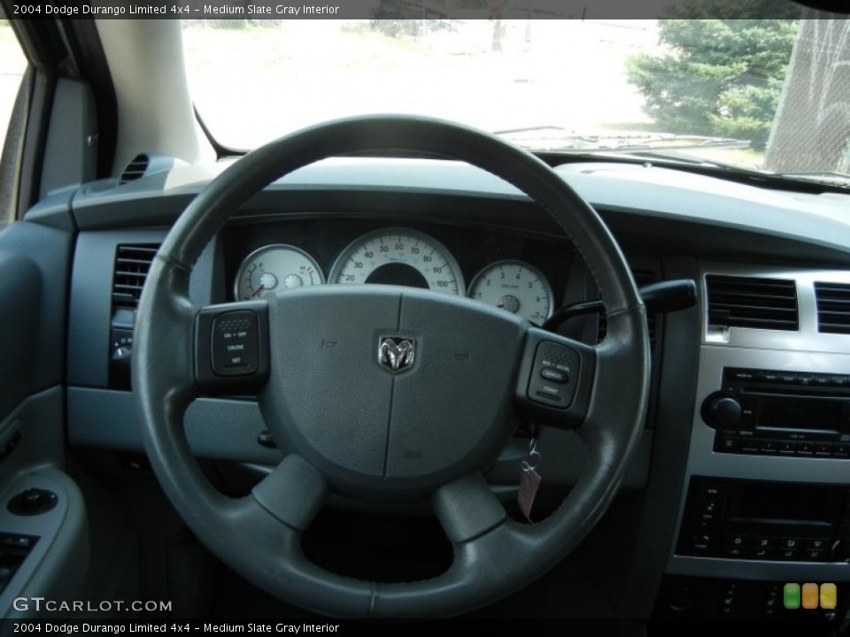 Medium Slate Gray Interior Steering Wheel for the 2004 Dodge Durango Limited 4x4 #68263135