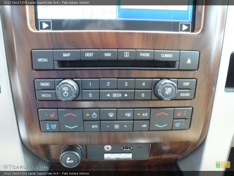 Pale Adobe Interior Controls for the 2012 Ford F150 Lariat SuperCrew 4x4 #68263327