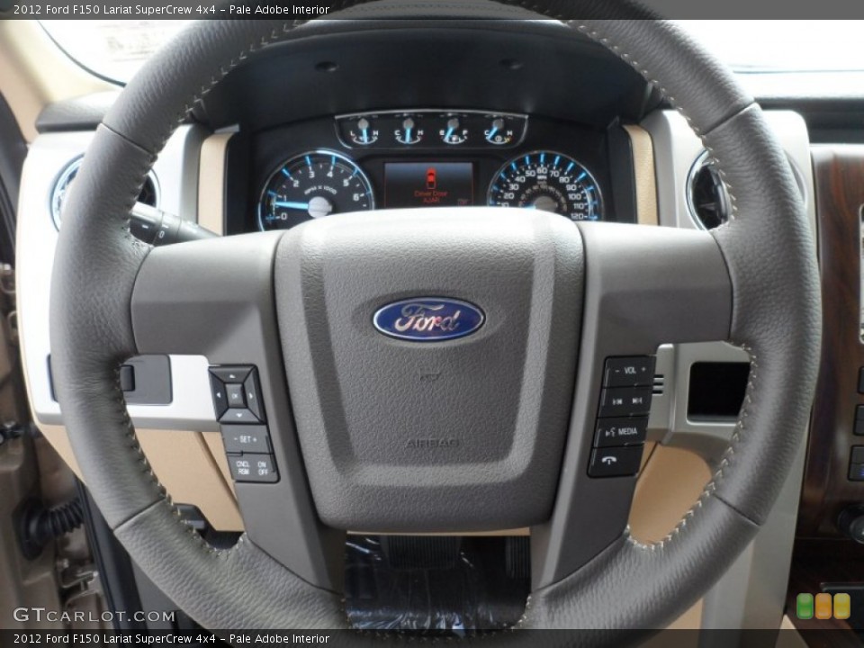 Pale Adobe Interior Steering Wheel for the 2012 Ford F150 Lariat SuperCrew 4x4 #68263351