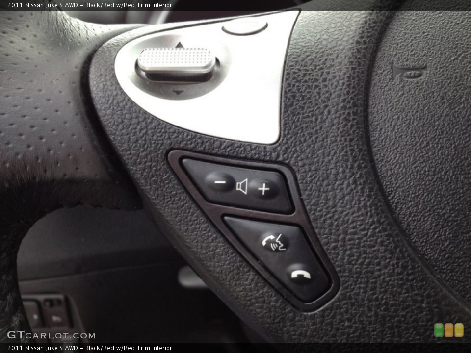 Black/Red w/Red Trim Interior Controls for the 2011 Nissan Juke S AWD #68266720