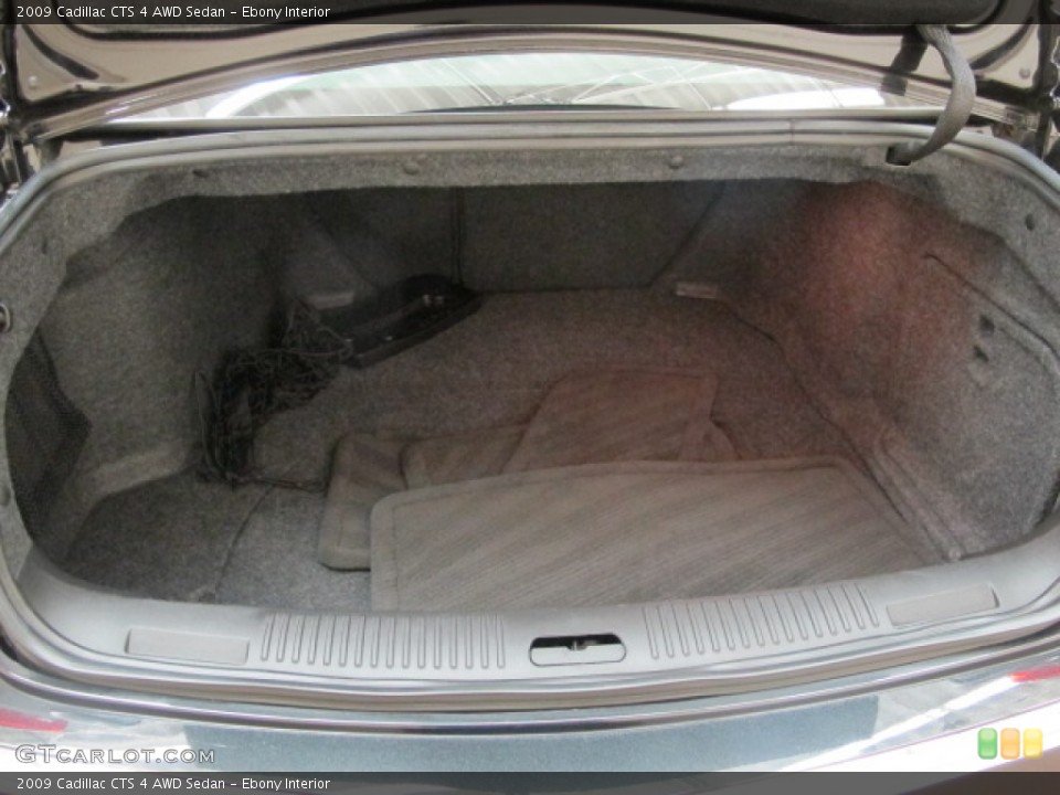Ebony Interior Trunk for the 2009 Cadillac CTS 4 AWD Sedan #68267108