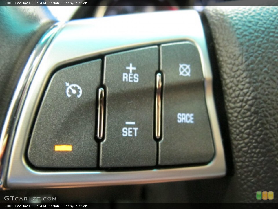Ebony Interior Controls for the 2009 Cadillac CTS 4 AWD Sedan #68267351