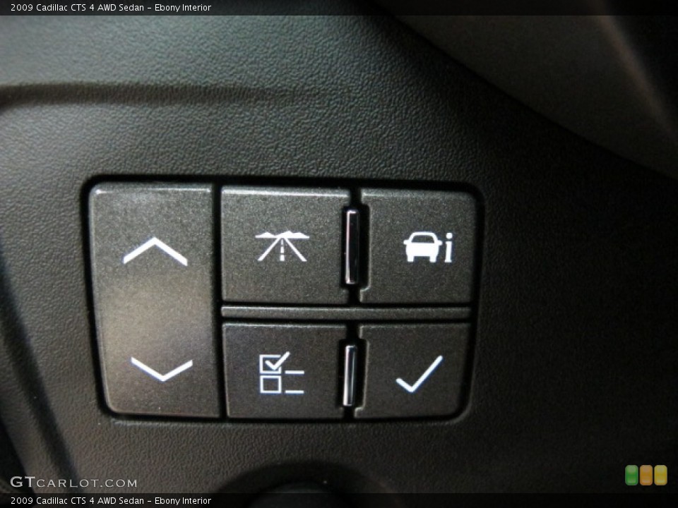 Ebony Interior Controls for the 2009 Cadillac CTS 4 AWD Sedan #68267361