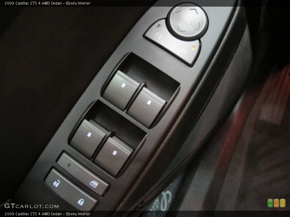 Ebony Interior Controls for the 2009 Cadillac CTS 4 AWD Sedan #68267370