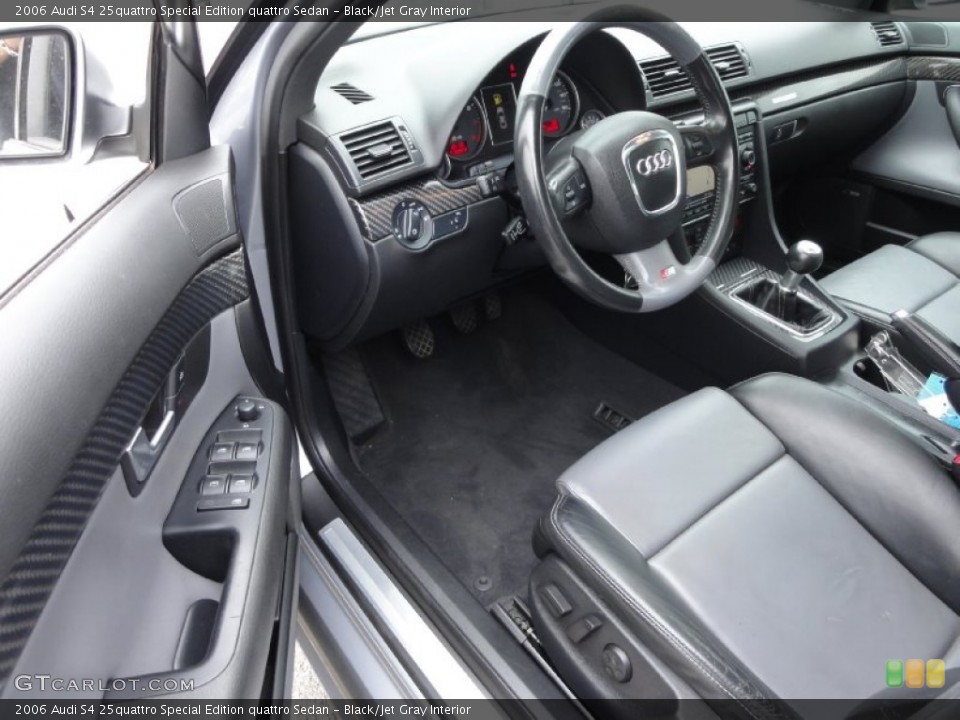 Black/Jet Gray Interior Prime Interior for the 2006 Audi S4 25quattro Special Edition quattro Sedan #68267538