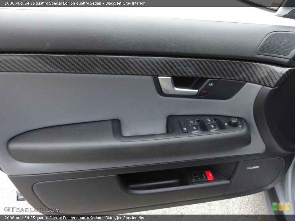 Black/Jet Gray Interior Door Panel for the 2006 Audi S4 25quattro Special Edition quattro Sedan #68267549