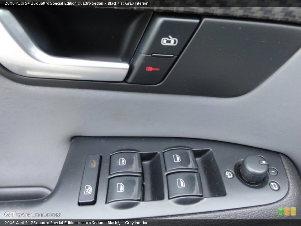 Black/Jet Gray Interior Controls for the 2006 Audi S4 25quattro Special Edition quattro Sedan #68267558