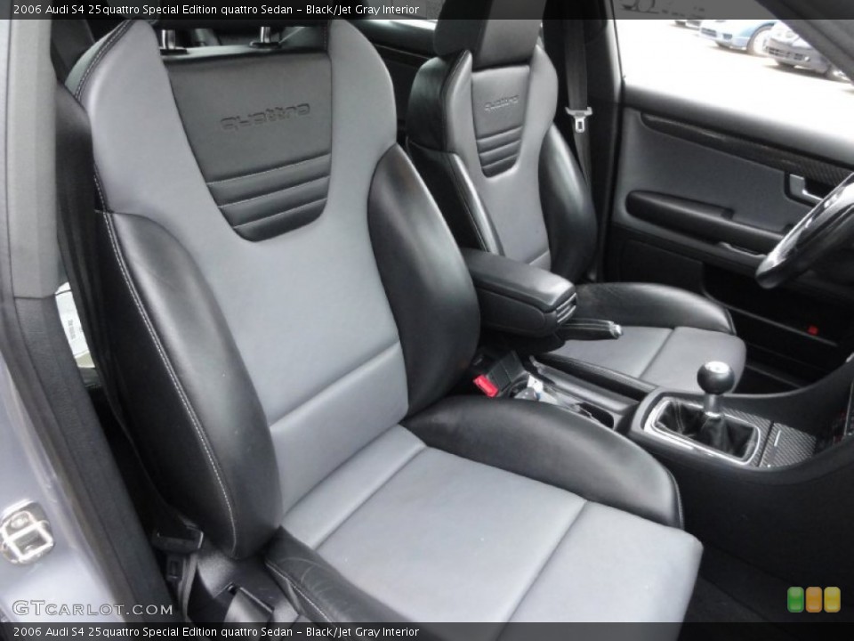 Black/Jet Gray Interior Front Seat for the 2006 Audi S4 25quattro Special Edition quattro Sedan #68267615