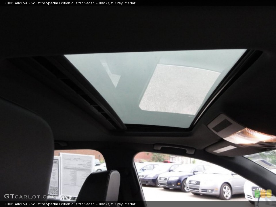 Black/Jet Gray Interior Sunroof for the 2006 Audi S4 25quattro Special Edition quattro Sedan #68267624