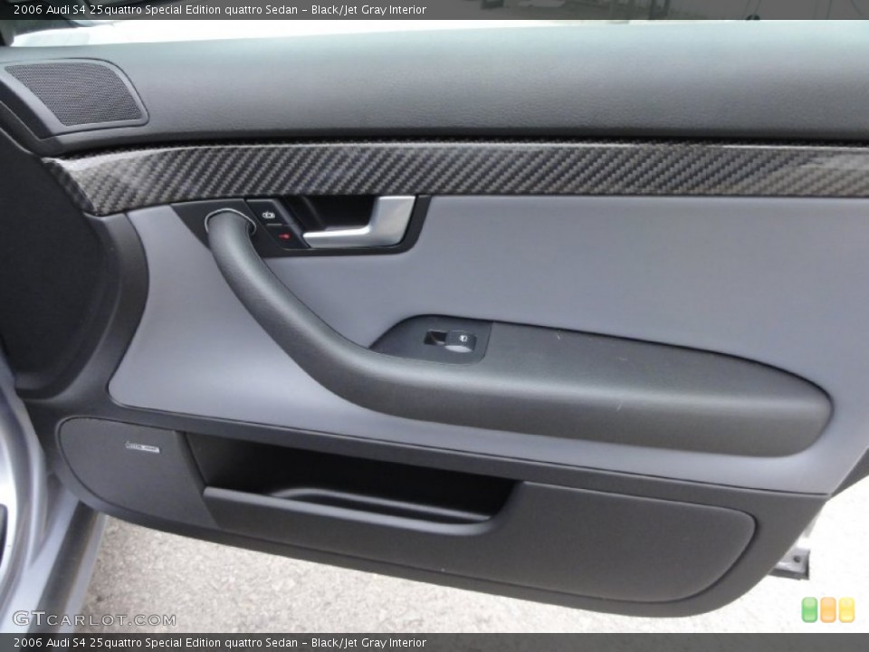 Black/Jet Gray Interior Door Panel for the 2006 Audi S4 25quattro Special Edition quattro Sedan #68267642