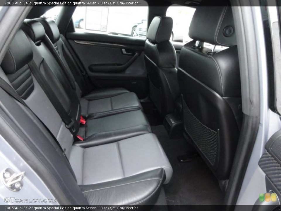 Black/Jet Gray Interior Rear Seat for the 2006 Audi S4 25quattro Special Edition quattro Sedan #68267648