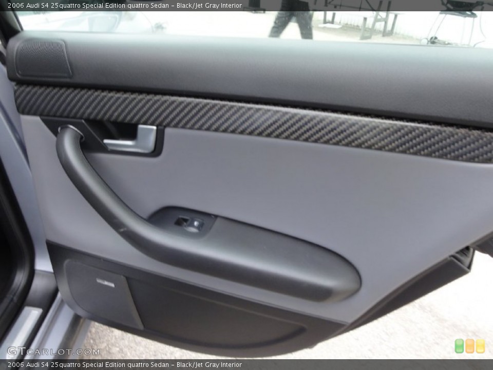 Black/Jet Gray Interior Door Panel for the 2006 Audi S4 25quattro Special Edition quattro Sedan #68267657