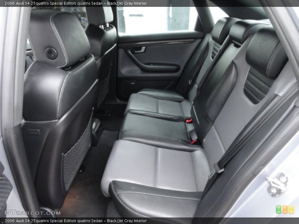Black/Jet Gray Interior Rear Seat for the 2006 Audi S4 25quattro Special Edition quattro Sedan #68267666