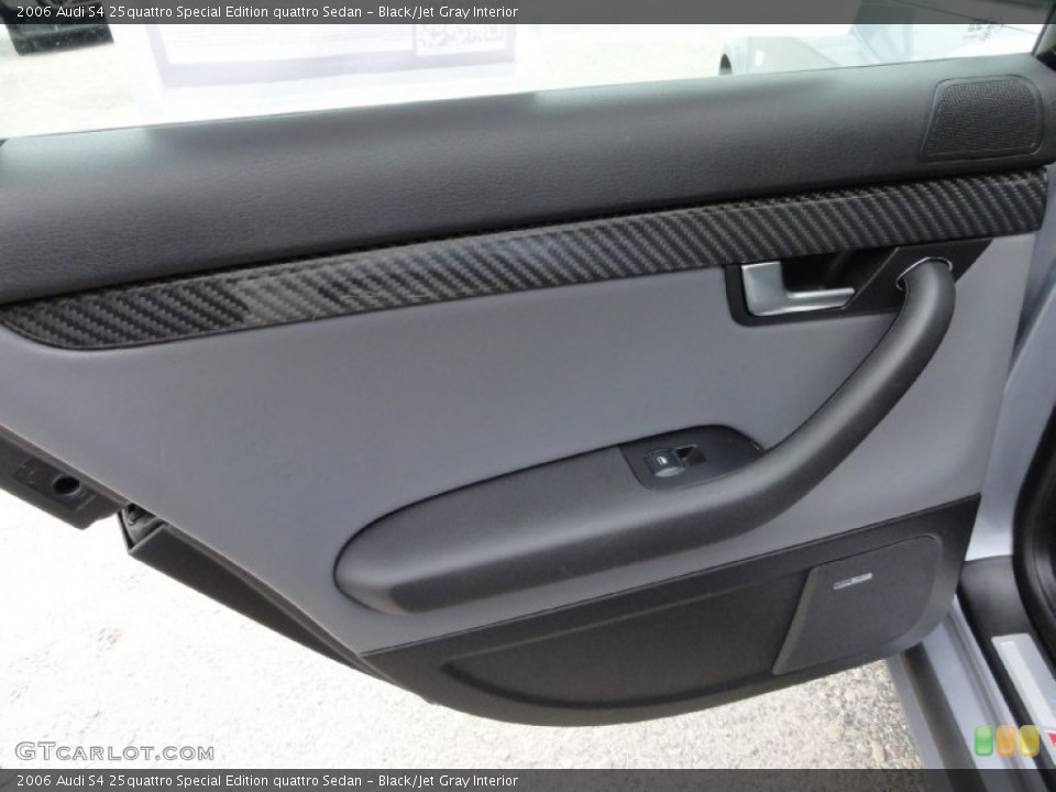 Black/Jet Gray Interior Door Panel for the 2006 Audi S4 25quattro Special Edition quattro Sedan #68267675
