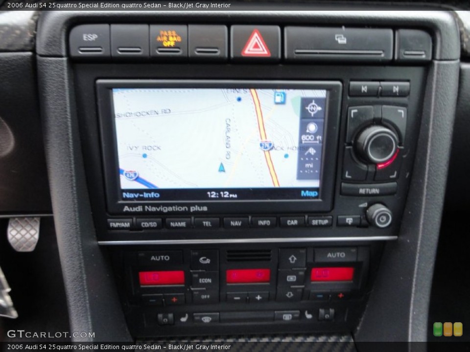 Black/Jet Gray Interior Navigation for the 2006 Audi S4 25quattro Special Edition quattro Sedan #68267783
