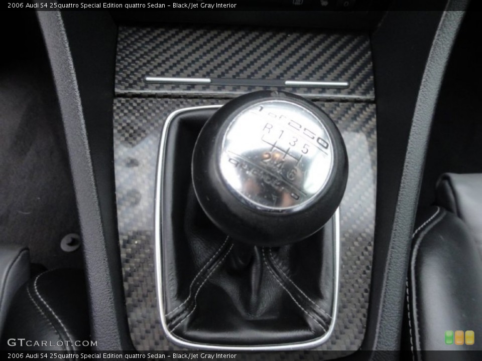 Black/Jet Gray Interior Transmission for the 2006 Audi S4 25quattro Special Edition quattro Sedan #68267792