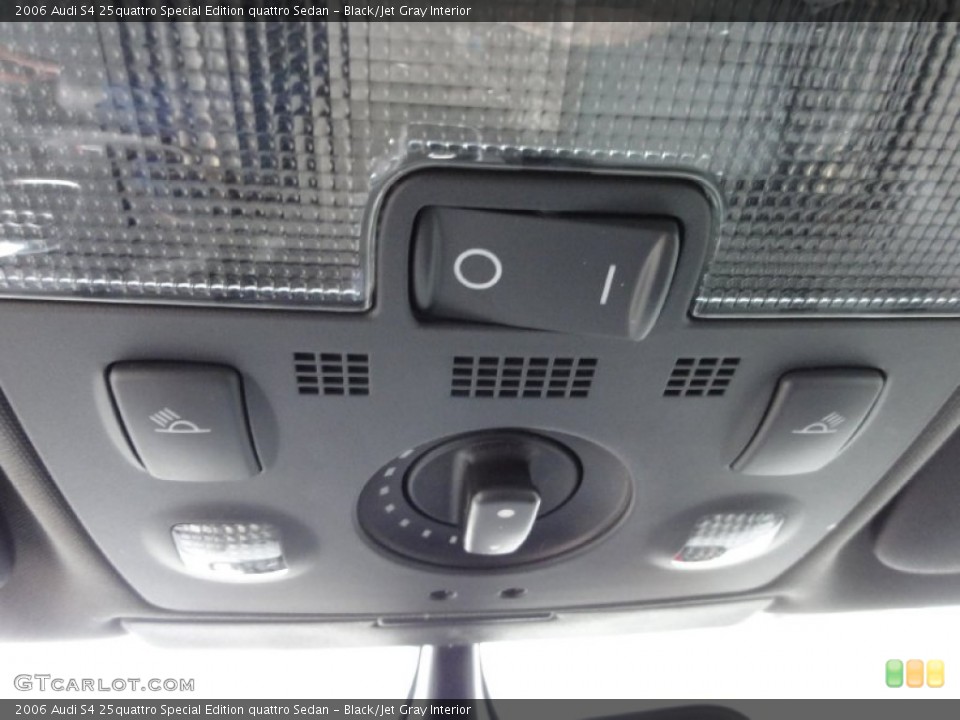 Black/Jet Gray Interior Controls for the 2006 Audi S4 25quattro Special Edition quattro Sedan #68267801