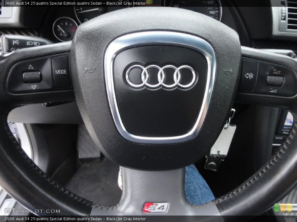 Black/Jet Gray Interior Controls for the 2006 Audi S4 25quattro Special Edition quattro Sedan #68267831