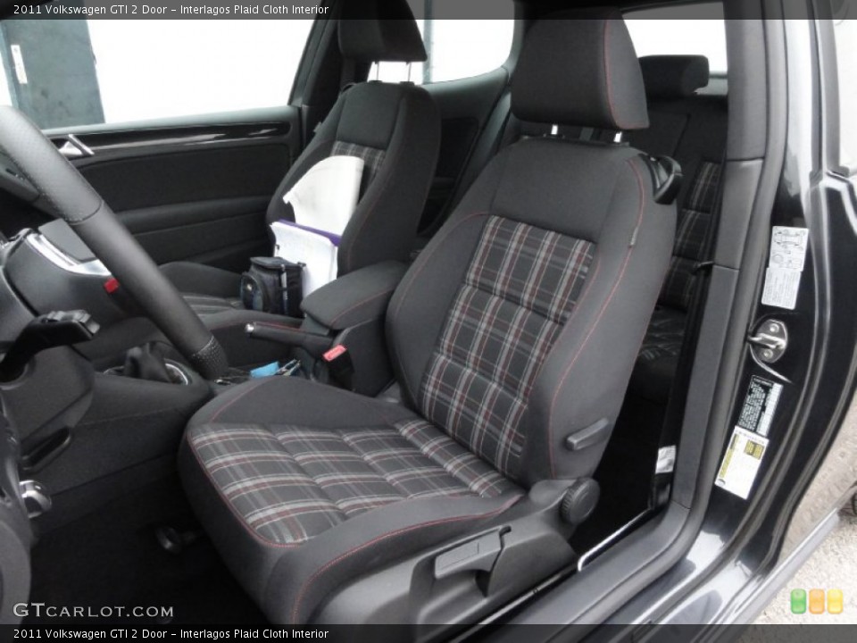 Interlagos Plaid Cloth Interior Front Seat for the 2011 Volkswagen GTI 2 Door #68268502