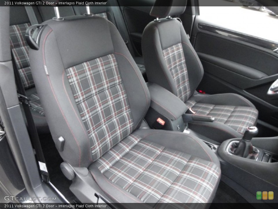 Interlagos Plaid Cloth Interior Front Seat for the 2011 Volkswagen GTI 2 Door #68268536