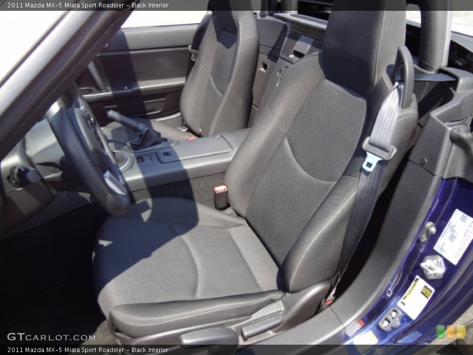 Black Interior Front Seat for the 2011 Mazda MX-5 Miata Sport Roadster #68268602