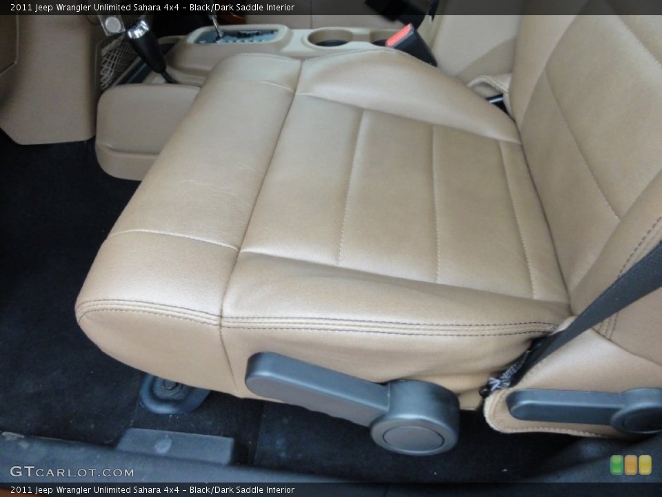 Black/Dark Saddle Interior Front Seat for the 2011 Jeep Wrangler Unlimited Sahara 4x4 #68269280