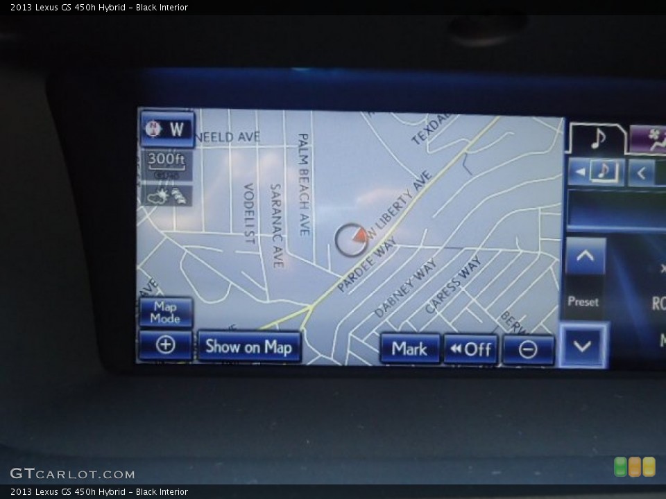 Black Interior Navigation for the 2013 Lexus GS 450h Hybrid #68270984