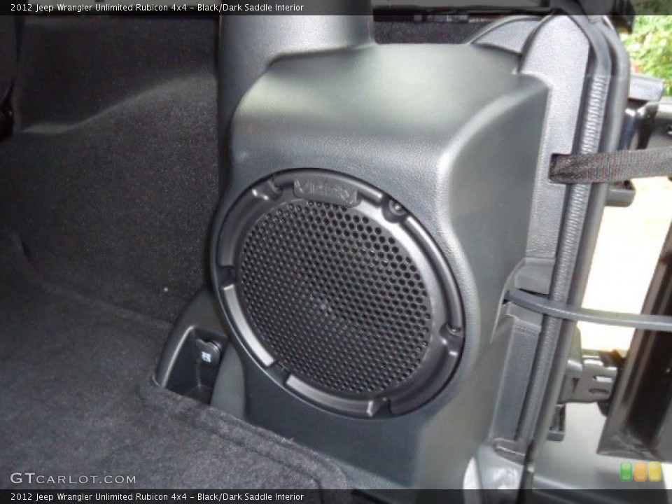 Black/Dark Saddle Interior Audio System for the 2012 Jeep Wrangler Unlimited Rubicon 4x4 #68271008