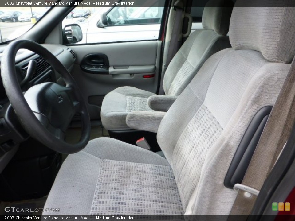 Medium Gray Interior Front Seat for the 2003 Chevrolet Venture  #68272253