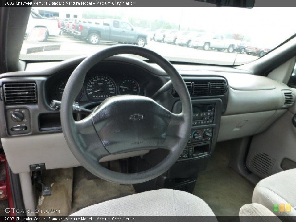 Medium Gray Interior Dashboard for the 2003 Chevrolet Venture  #68272286