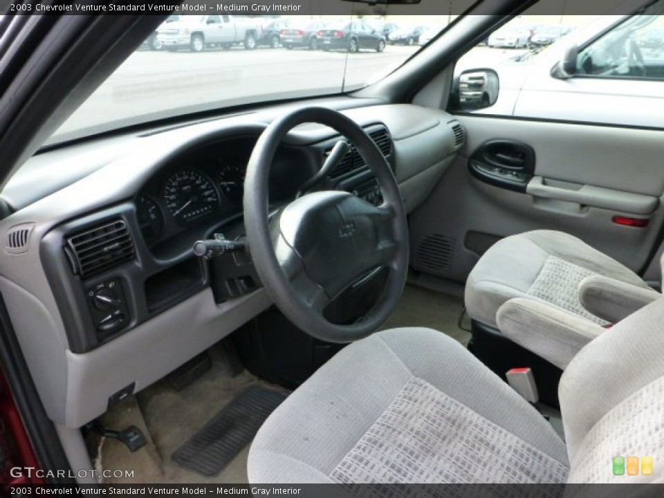 Medium Gray Interior Prime Interior for the 2003 Chevrolet Venture  #68272304