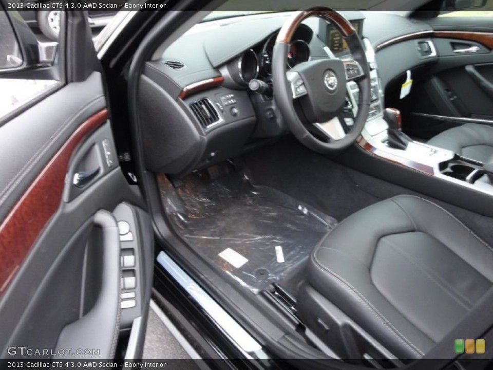 Ebony Interior Prime Interior for the 2013 Cadillac CTS 4 3.0 AWD Sedan #68272739