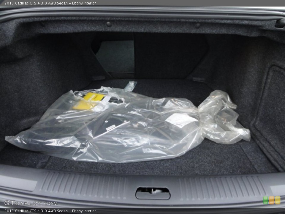 Ebony Interior Trunk for the 2013 Cadillac CTS 4 3.0 AWD Sedan #68272748