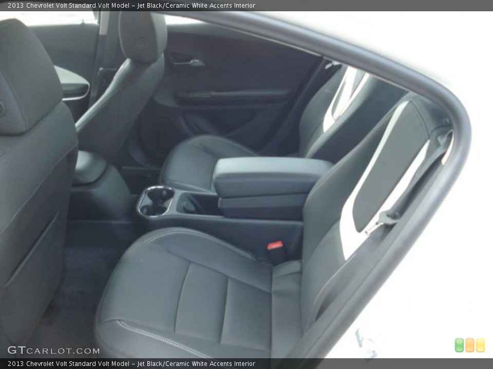 Jet Black/Ceramic White Accents Interior Rear Seat for the 2013 Chevrolet Volt  #68273234