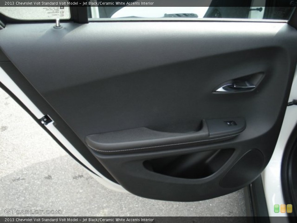 Jet Black/Ceramic White Accents Interior Door Panel for the 2013 Chevrolet Volt  #68273243