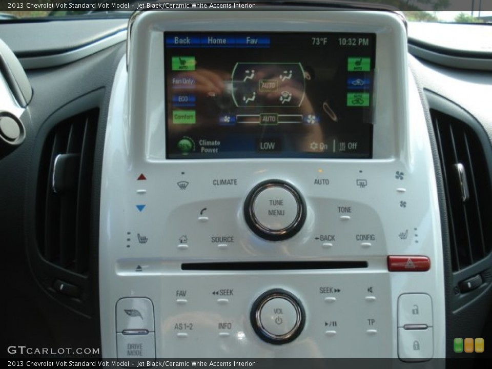 Jet Black/Ceramic White Accents Interior Controls for the 2013 Chevrolet Volt  #68273258