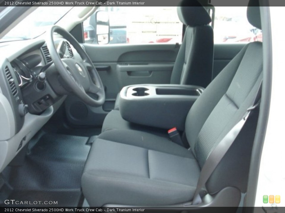 Dark Titanium Interior Front Seat for the 2012 Chevrolet Silverado 2500HD Work Truck Crew Cab #68273549