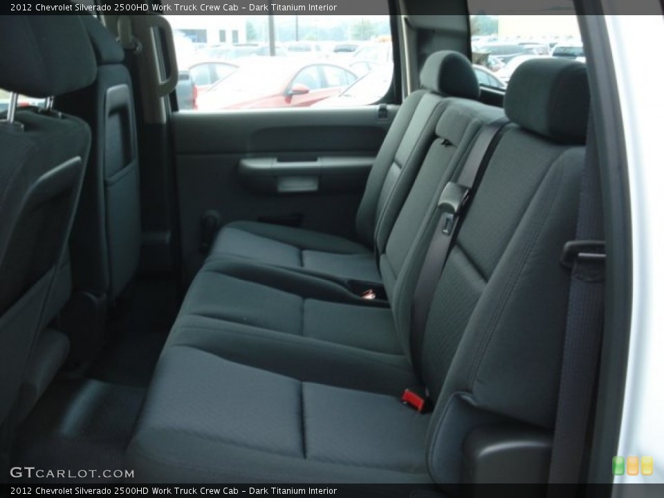 Dark Titanium Interior Rear Seat for the 2012 Chevrolet Silverado 2500HD Work Truck Crew Cab #68273564