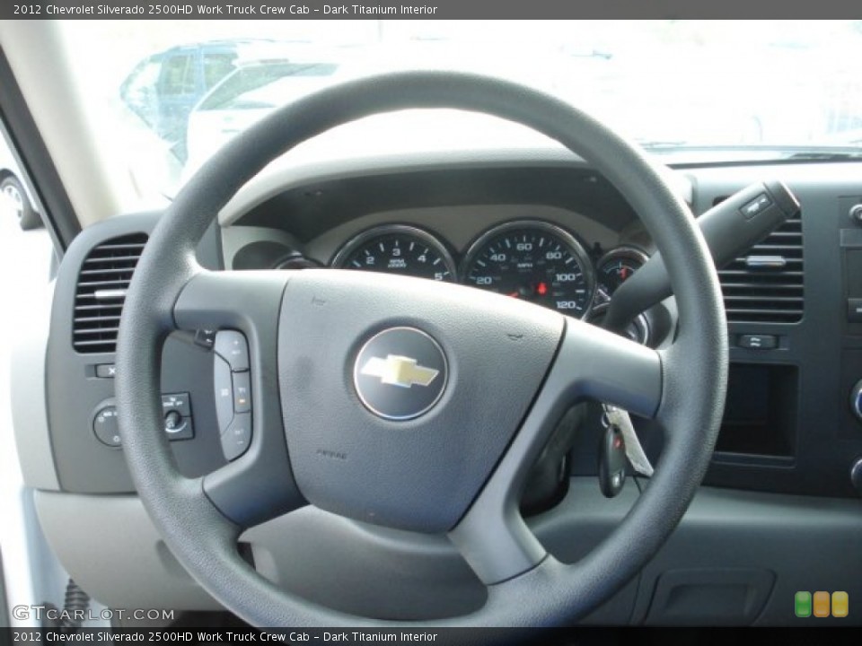 Dark Titanium Interior Steering Wheel for the 2012 Chevrolet Silverado 2500HD Work Truck Crew Cab #68273606