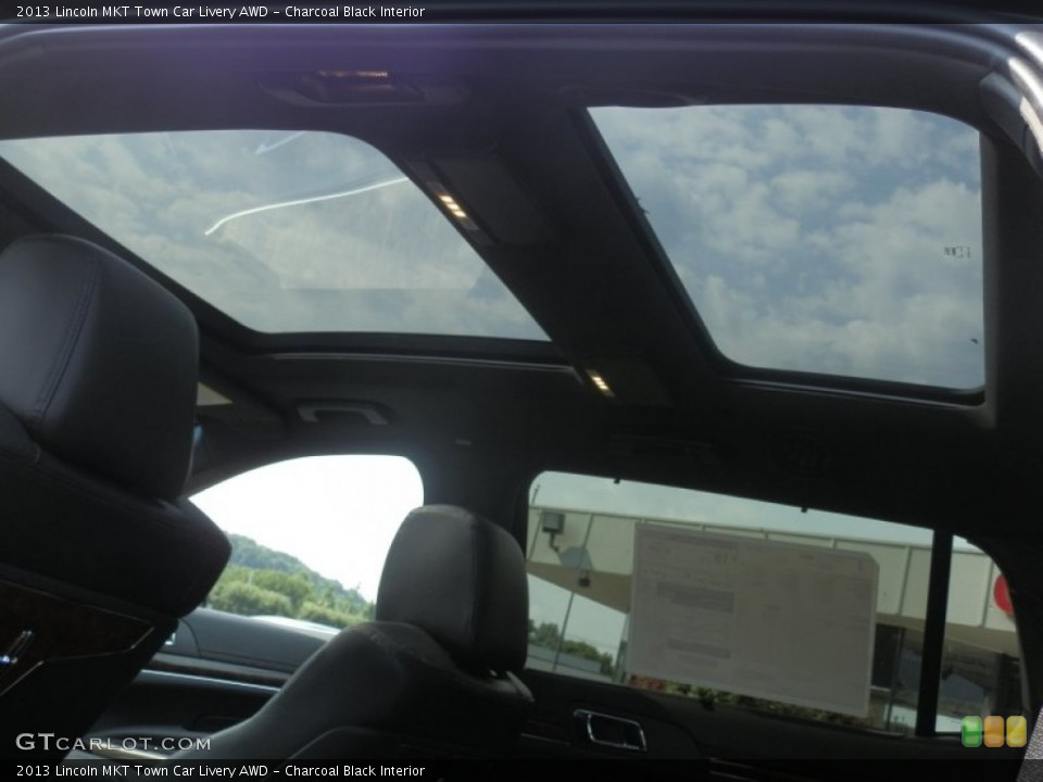 Charcoal Black Interior Sunroof for the 2013 Lincoln MKT Town Car Livery AWD #68274671