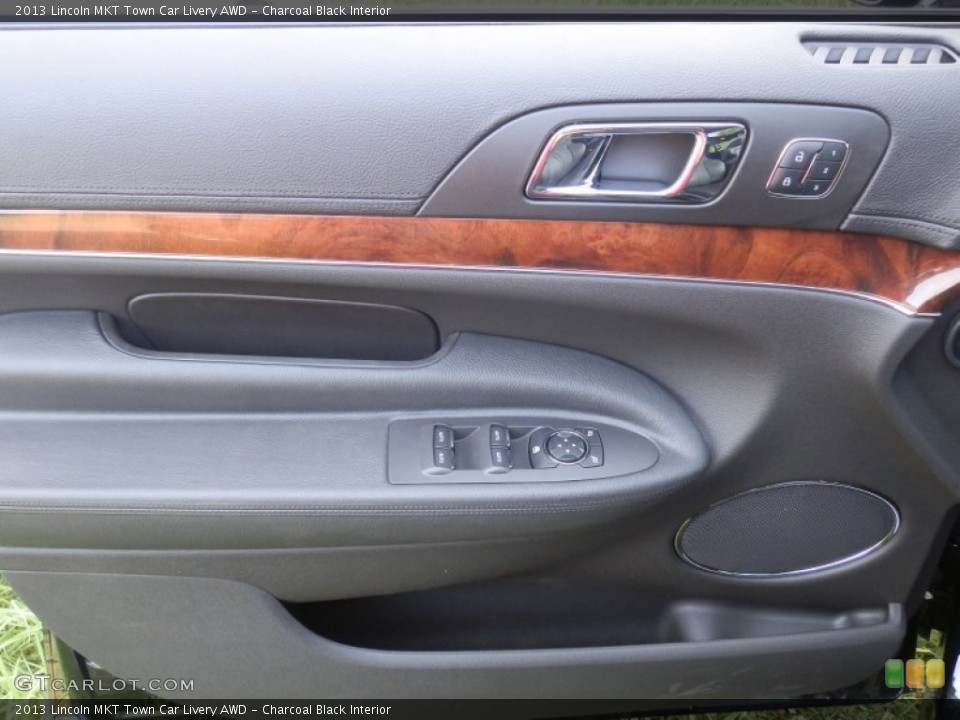 Charcoal Black Interior Door Panel for the 2013 Lincoln MKT Town Car Livery AWD #68274683