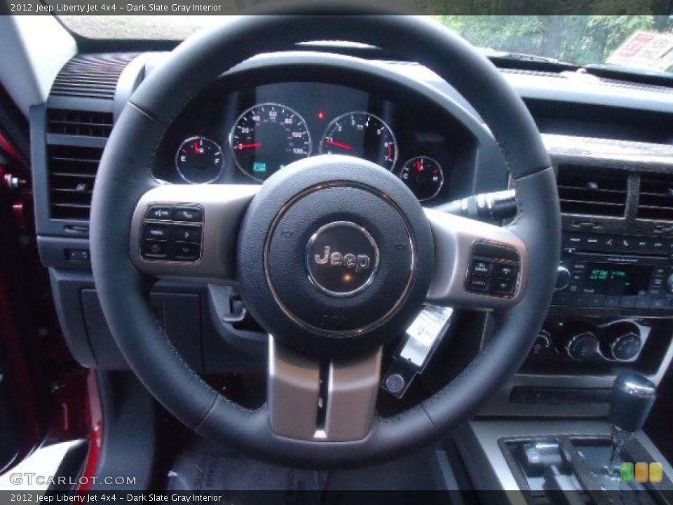 Dark Slate Gray Interior Steering Wheel for the 2012 Jeep Liberty Jet 4x4 #68274692