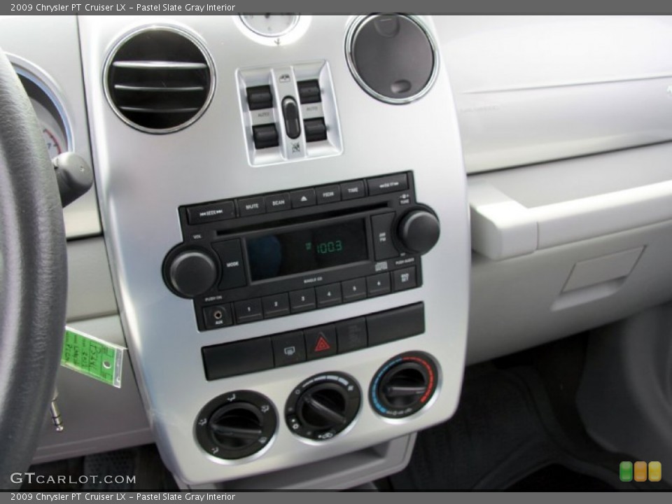 Pastel Slate Gray Interior Controls for the 2009 Chrysler PT Cruiser LX #68275865