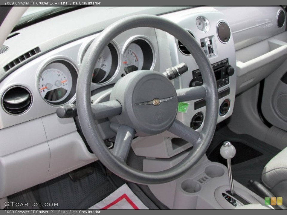 Pastel Slate Gray Interior Steering Wheel for the 2009 Chrysler PT Cruiser LX #68275907