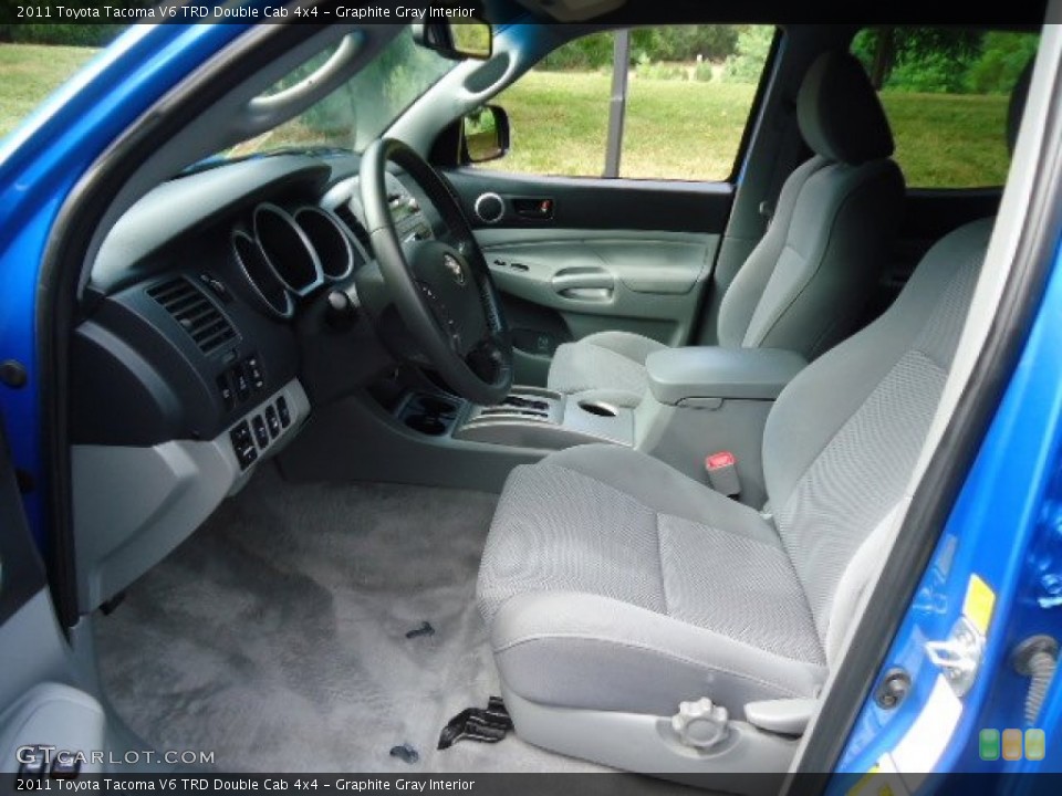 Graphite Gray Interior Photo for the 2011 Toyota Tacoma V6 TRD Double Cab 4x4 #68276828