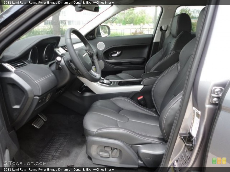 Dynamic Ebony/Cirrus Interior Photo for the 2012 Land Rover Range Rover Evoque Dynamic #68277083